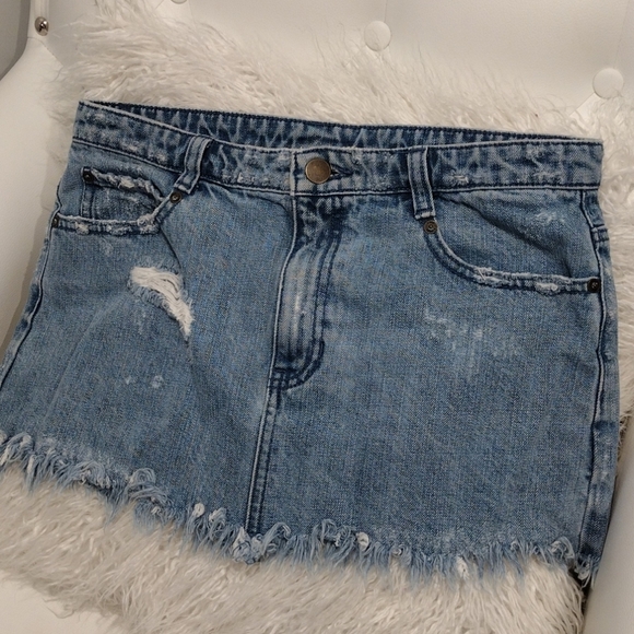 Free People Dresses & Skirts - Free people jean skirt denim